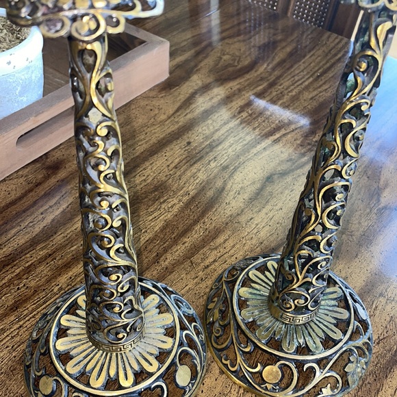 Brass candle holders - Picture 5 of 17